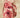 Robe HIBISCUS One Shoulder